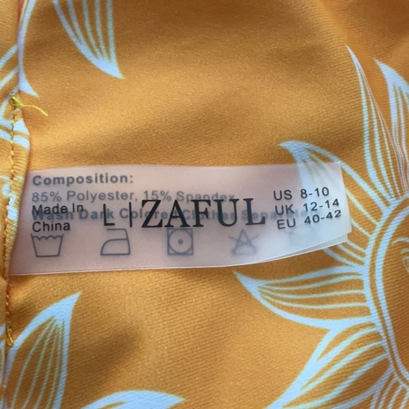 Zaful Women’s High Waisted Celestial Print 2 Piece Bikini Set Size Large (8-10) - Picture 7 of 13